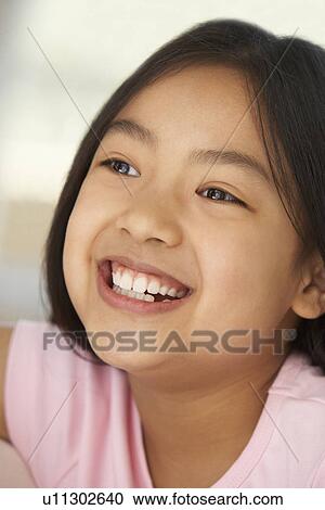 Portrait Of Girl Smiling View Large Photo Image Stock Image - Portrait Of Girl Smiling. Fotosearch