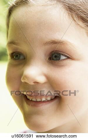 Portrait Of Girl Smiling View Large Photo Image Stock Image - Portrait Of Girl Smiling. Fotosearch