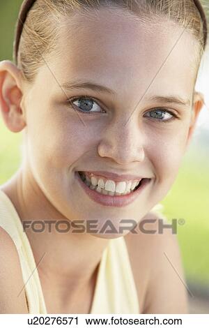 Portrait Of Girl Smiling View Large Photo Image Stock Image - Portrait Of Girl Smiling. Fotosearch