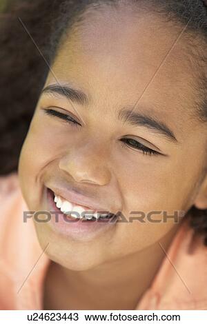 Portrait Of Girl Smiling View Large Photo Image Stock Image - Portrait Of Girl Smiling. Fotosearch