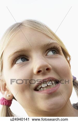 Portrait Of Girl Smiling View Large Photo Image Stock Image - Portrait Of Girl Smiling. Fotosearch