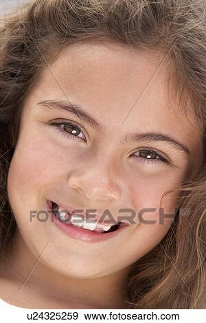 Portrait Of Girl Smiling View Large Photo Image Stock Photo - Portrait Of Girl Smiling. Fotosearch