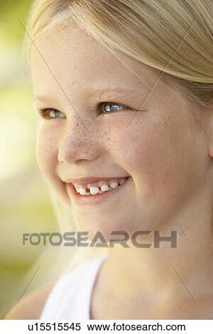 Portrait Of Girl Smiling View Large Photo Image Stock Photography - Portrait Of Girl Smiling. Fotosearch