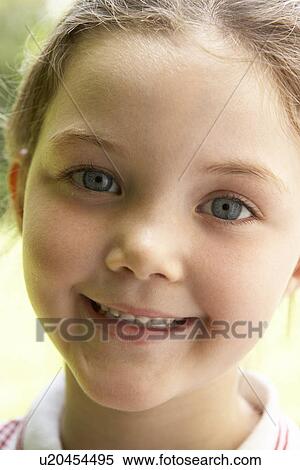 Portrait Of Girl Smiling View Large Photo Image Stock Photography - Portrait Of Girl Smiling. Fotosearch
