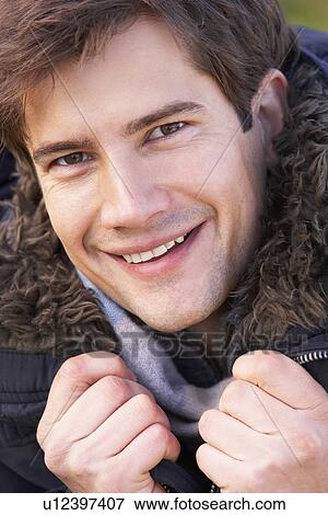 Stock Photo - Portrait Of Man Smiling. Fotosearch