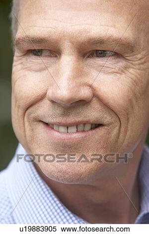 Portrait Of Middle Aged Man Smiling Happily View Large Photo Image Stock Photography - Portrait Of Middle Aged Man Smiling Happily. Fotosearch