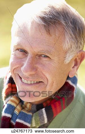 Portrait Of Senior Man Smiling View Large Photo Image Stock Image - Portrait Of Senior Man Smiling. Fotosearch