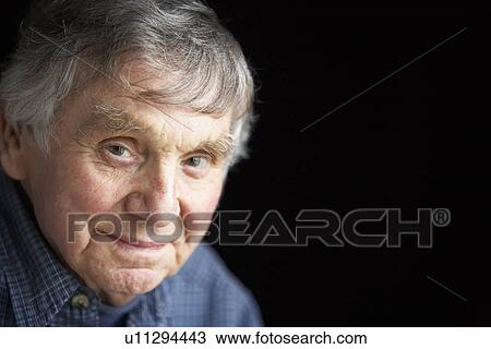 Stock Image - Portrait of senior man. Fotosearch