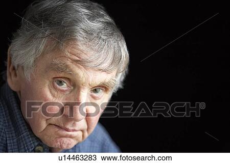 Stock Image - Portrait of senior man. Fotosearch