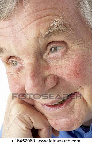 Stock Photo - Portrait of senior man. Fotosearch