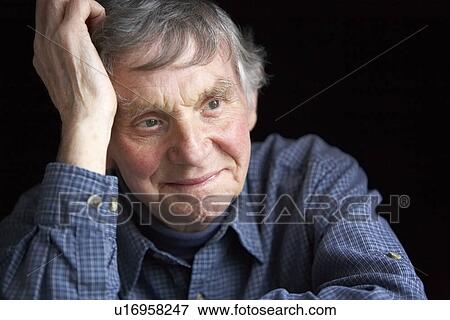 Stock Photo - Portrait of senior man. Fotosearch