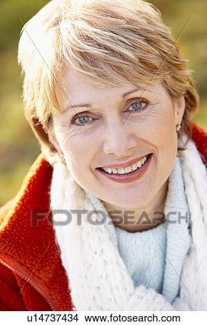 Picture - Portrait Of Senior Woman Smiling. Fotosearch