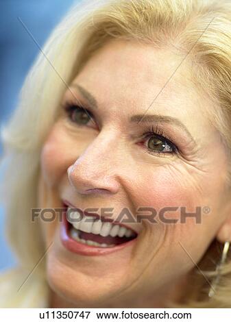Portrait Of Senior Woman Smiling View Large Photo Image Stock Photo - Portrait Of Senior Woman Smiling. Fotosearch