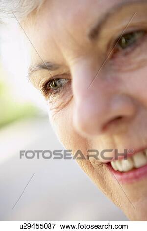 Portrait Of Senior Woman Smiling View Large Photo Image Stock Photo - Portrait Of Senior Woman Smiling. Fotosearch