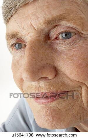 Portrait of senior woman View Large Photo Image Stock Photo - Portrait of senior woman. Fotosearch