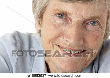 Portrait of senior woman View Large Photo Image Stock Photo - Portrait of senior woman. Fotosearch