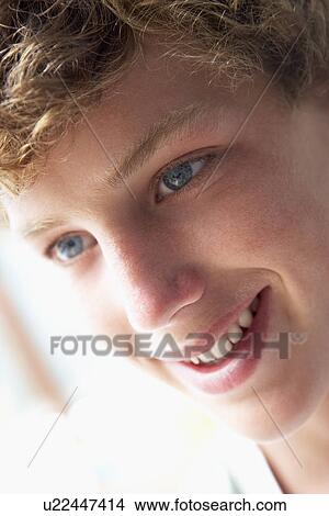 Portrait Of Teenage Boy Smiling View Large Photo Image Picture - Portrait Of Teenage Boy Smiling. Fotosearch