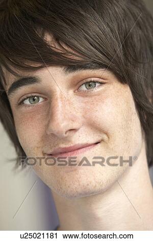 Portrait Of Teenage Boy Smiling View Large Photo Image Stock Image - Portrait Of Teenage Boy Smiling. Fotosearch