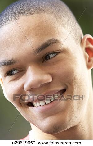 Portrait Of Teenage Boy Smiling View Large Photo Image Stock Image - Portrait Of Teenage Boy Smiling. Fotosearch