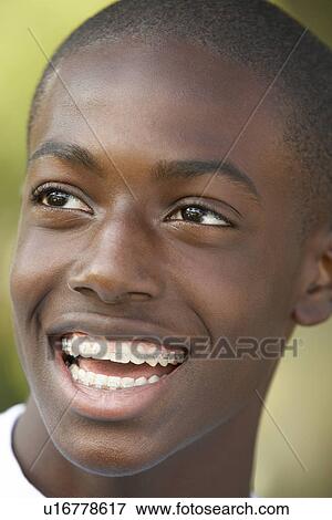 Portrait Of Teenage Boy Smiling View Large Photo Image Stock Photo - Portrait Of Teenage Boy Smiling. Fotosearch
