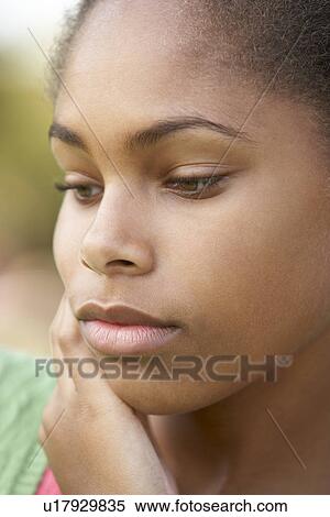 Portrait Of Teenage Girl Looking Upset View Large Photo Image Stock Photography - Portrait Of Teenage Girl Looking Upset. Fotosearch