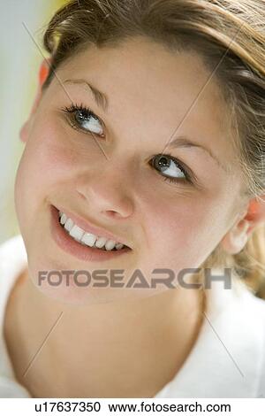 Portrait Of Teenage Girl Smiling View Large Photo Image Stock Image - Portrait Of Teenage Girl Smiling. Fotosearch