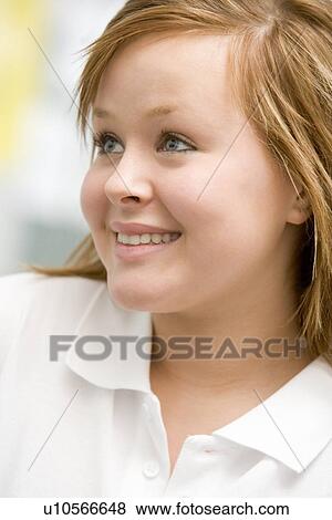 Portrait Of Teenage Girl Smiling View Large Photo Image Stock Photo - Portrait Of Teenage Girl Smiling. Fotosearch
