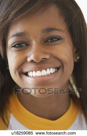 Portrait Of Teenage Girl Smiling View Large Photo Image Stock Photography - Portrait Of Teenage Girl Smiling. Fotosearch