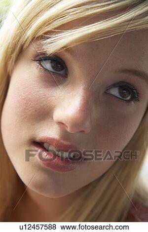 Portrait Of Teenage Girl View Large Photo Image Stock Photo - Portrait Of Teenage Girl. Fotosearch