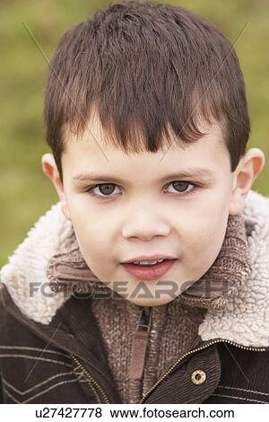 Stock Photo - Portrait Of Young Boy. Fotosearch