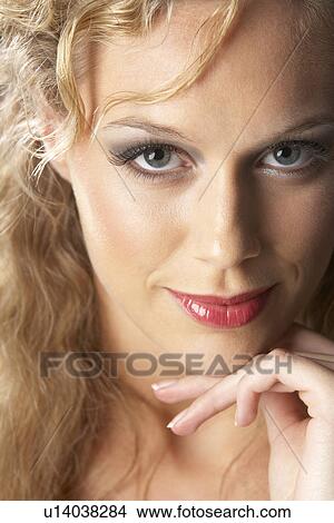 Portrait Of Young Woman Looking At Camera View Large Photo Image Picture - Portrait Of Young Woman Looking At Camera. Fotosearch