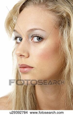 Portrait Of Young Woman Looking At Camera View Large Photo Image Picture - Portrait Of Young Woman Looking At Camera. Fotosearch