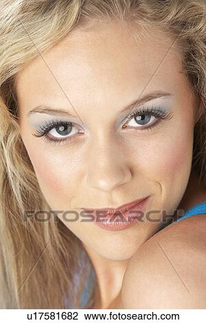 Portrait Of Young Woman Looking At Camera View Large Photo Image Stock Image - Portrait Of Young Woman Looking At Camera. Fotosearch