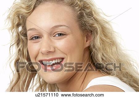 Portrait Of Young Woman Looking At Camera View Large Photo Image Stock Image - Portrait Of Young Woman Looking At Camera. Fotosearch