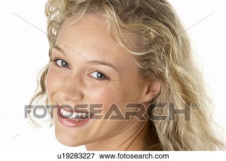 Portrait Of Young Woman Looking At Camera View Large Photo Image Stock Photo - Portrait Of Young Woman Looking At Camera. Fotosearch