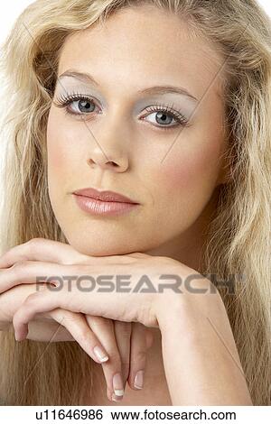 Portrait Of Young Woman Looking At Camera View Large Photo Image Stock Photograph - Portrait Of Young Woman Looking At Camera. Fotosearch