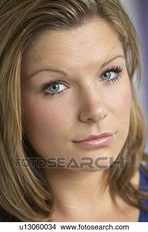 Picture - Portrait Of Young Woman. Fotosearch