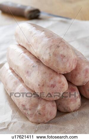 Raw Sausages View Large Photo Image Stock Image - Raw Sausages. Fotosearch