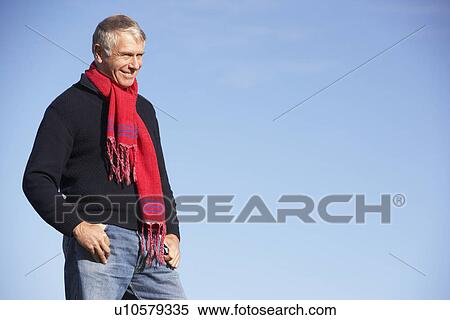 Senior Man Standing In Park View Large Photo Image Stock Photography - Senior Man Standing In Park. Fotosearch