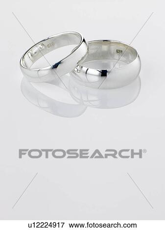 Silver Wedding Rings View Large Photo Image Stock Photo - Silver Wedding Rings. Fotosearch