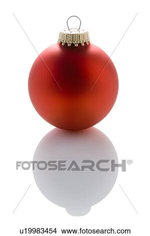Single Red Christmas Tree Bauble On White Background View Large Photo Image Picture - Single Red Christmas Tree Bauble On White Background. Fotosearch