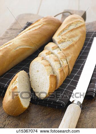 Picture - Sliced Baguette Sticks. Fotosearch