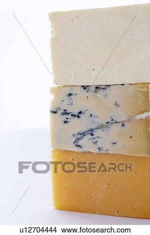 Stack Of Different Cheeses View Large Photo Image Picture - Stack Of Different Cheeses. Fotosearch