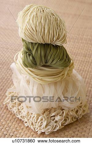Stack Of Different Noodles View Large Photo Image Stock Image - Stack Of Different Noodles. Fotosearch