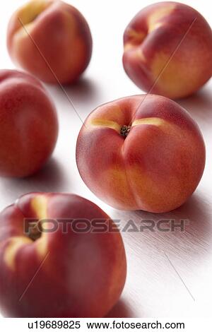 Stock Photography - Still Life Of Fresh Nectarines. Fotosearch