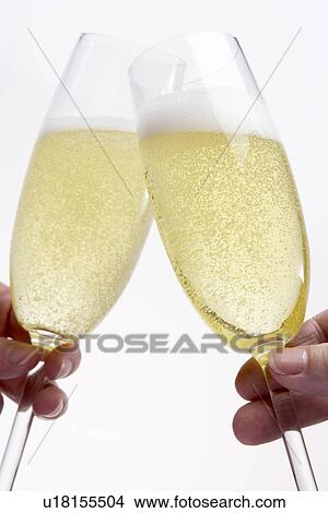 Picture - Toasting With Champagne. Fotosearch