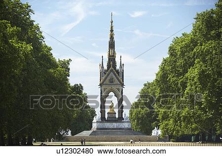 Tourists In Front Of Albert Memorial, London, England View Large Photo Image Stock Image - Tourists In Front Of Albert Memorial, London, England. Fotosearch
