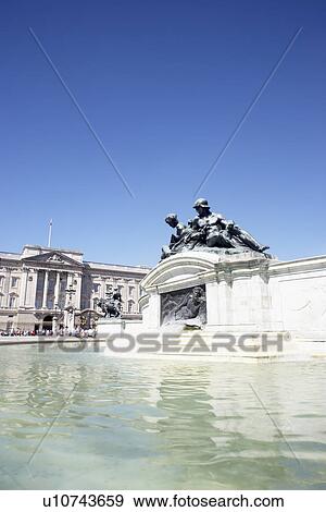 Stock Photo - Victoria Memorial In The Queen's Gardens, London, England. Fotosearch