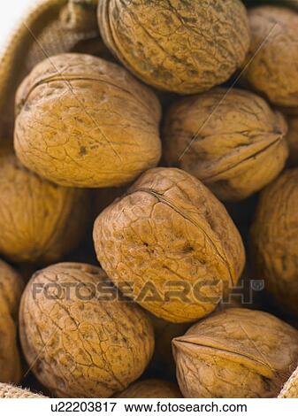 Walnuts In Basket View Large Photo Image Stock Photo - Walnuts In Basket. Fotosearch