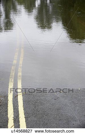 Water Flooding Roads View Large Photo Image Stock Photo - Water Flooding Roads. Fotosearch